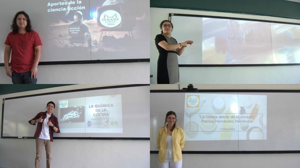 Participantes de Izquierda a derecha: I.Q. Antonio de Jesús Ruíz Flores, I.Q. Jessica S. Cabrera González
M.C. Raziel Fuentes Martínez, M.C. Patricia Hernández Hernández
